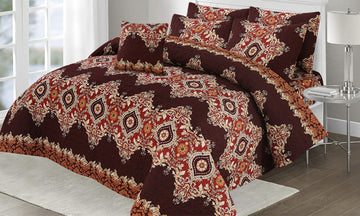 🤎🛏️ 3-Piece Bedspread Set – Brown &amp; Dark Brown 🛏️🤎