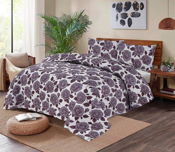 Printed Cotton Bed Sheet Set - 03