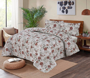 Printed Cotton Bed Sheet Set - 06
