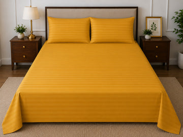 Premium Strip Bed Sheet Set